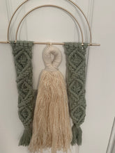 Load image into Gallery viewer, Vanilla Bean and Sage Geometric Macrame Wall Hanging
