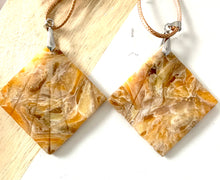 Load image into Gallery viewer, Oversized Honeycomb Stained Glass Pendant
