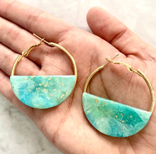 Load image into Gallery viewer, Beach Gold Hoops (LARGE)
