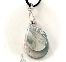 Load image into Gallery viewer, Stacked Gemstone Teardrops Necklace (large)
