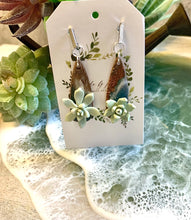 Load image into Gallery viewer, Clay Wood and Botanicals Twila Dangles
