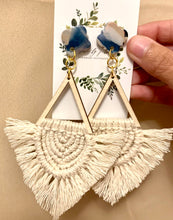 Load image into Gallery viewer, Winter Daydream Macrame Dangles
