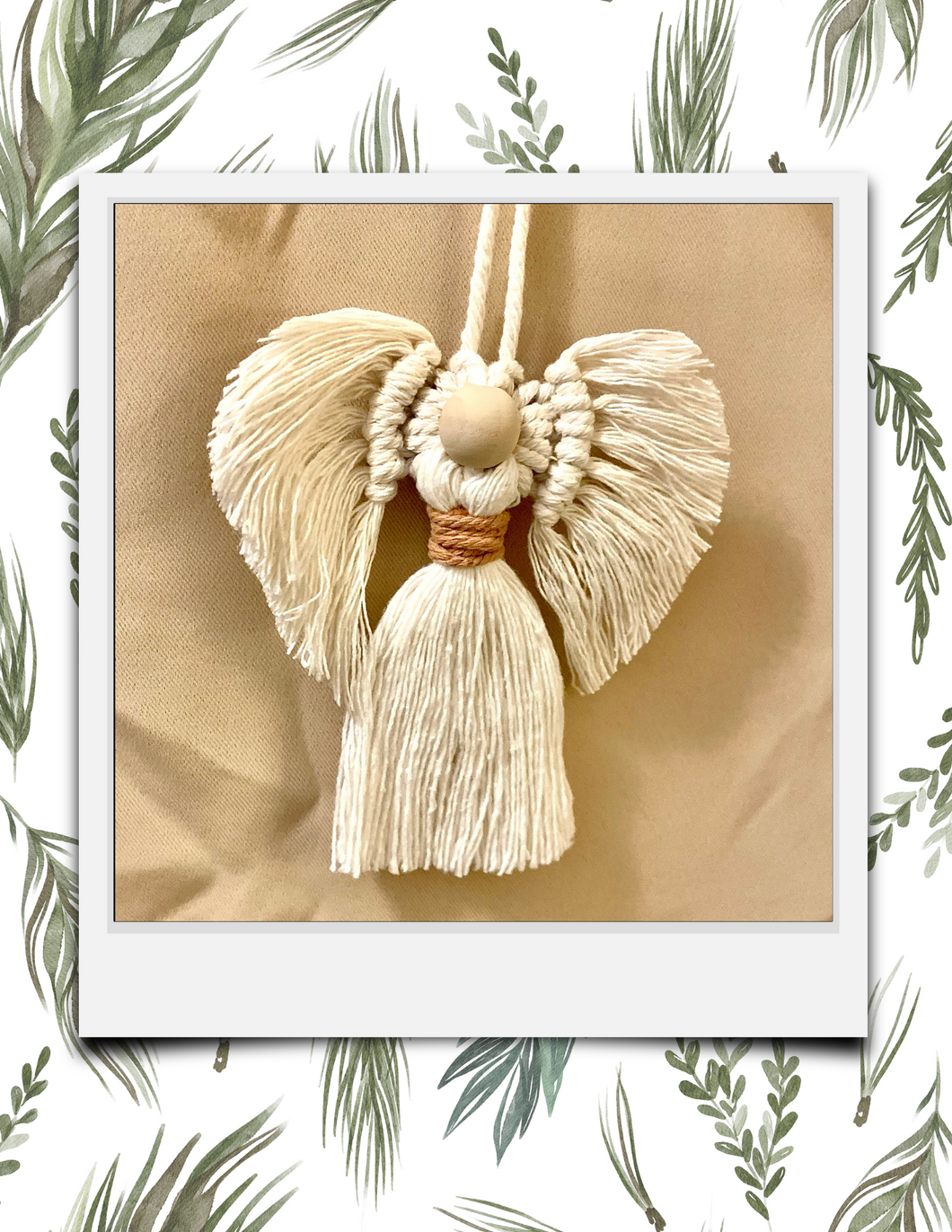 Macrame Angel Ornament