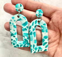 Load image into Gallery viewer, Turquoise and Teal Natalie Dangles
