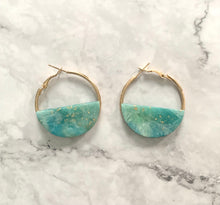 Load image into Gallery viewer, Beach Gold Hoops (LARGE)
