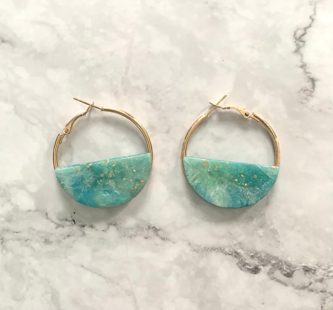 Beach Gold Hoops (LARGE)