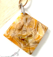 Load image into Gallery viewer, Oversized Honeycomb Stained Glass Pendant
